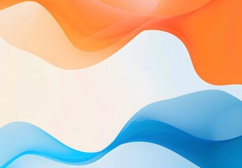 Minimalist Gradient Background with Blue and Orange Colors