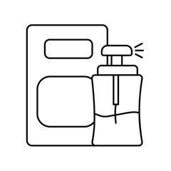 perfume icon with white background vector stock illustration