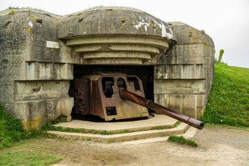 Longues-sur-Mer Battery on the Normandy Coast 