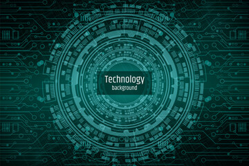 Abstract circuit board futuristic technology processing background