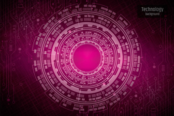 Abstract circuit board futuristic technology processing background