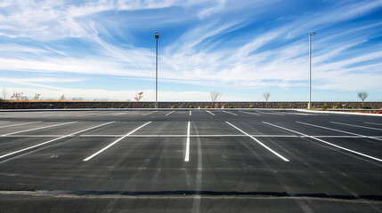 empty parking lot