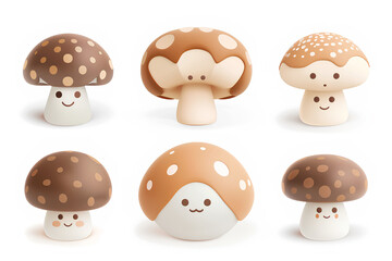 キノコのアイコン素材