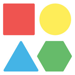 Shape Icon in Flat Style