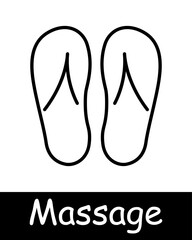 Massage set icon. Therapist, sauna, yin yang, , relaxation, therapy, wellness, spa, body care, stress relief, treatment, oil, stone, towel, shower, relax, health, selfcare.