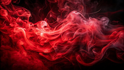 Obraz premium Smoke red background dark ground light smell toxic black bad fog stadium stink mist. Background red grass smoke cloud fart soccer night field dust poison potion floating sport transparent dirty