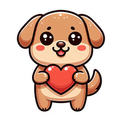 ハートを持った犬