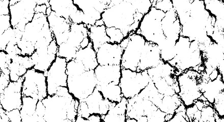 two different vintage vector of cracked and dry land ground, cracked white paint on a white background, a black and white drawing of a cracked wall set, a black and white image of a cracked wall