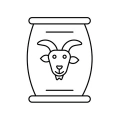 fodder icon with white background vector stock illustration