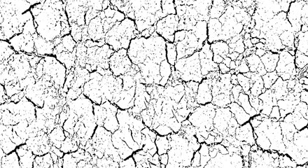 two different images of cracked and dry land ground, cracked white paint on a white background, a black and white drawing of a cracked wall set, a black and white image of a cracked wall