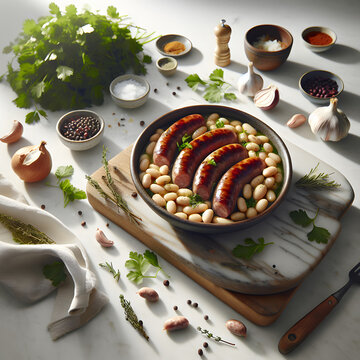 Botifarra amb Mongetes Traditional Catalan Dish