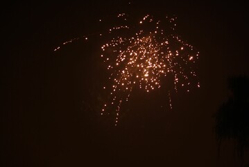 Fireworks light up the night sky for Diwali, the Indian festival of lights.