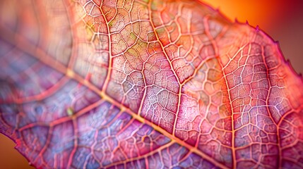 Close-up of a dew-covered leaf with vibrant colors for nature or digital design