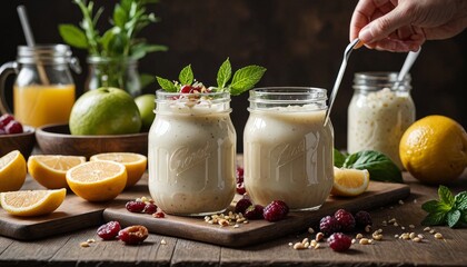 Probiotic foods: Yogurt, Sauerkraut, Kombucha for gut health and overall well-being