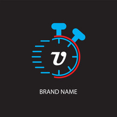 U letter logo vector Unique attractive creative modern initial design white color on black color background U letter logo icon design
