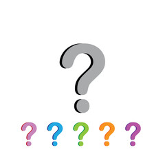 Question icon vector logo design template