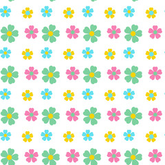 Bright and Colorful Floral Seamless Pattern