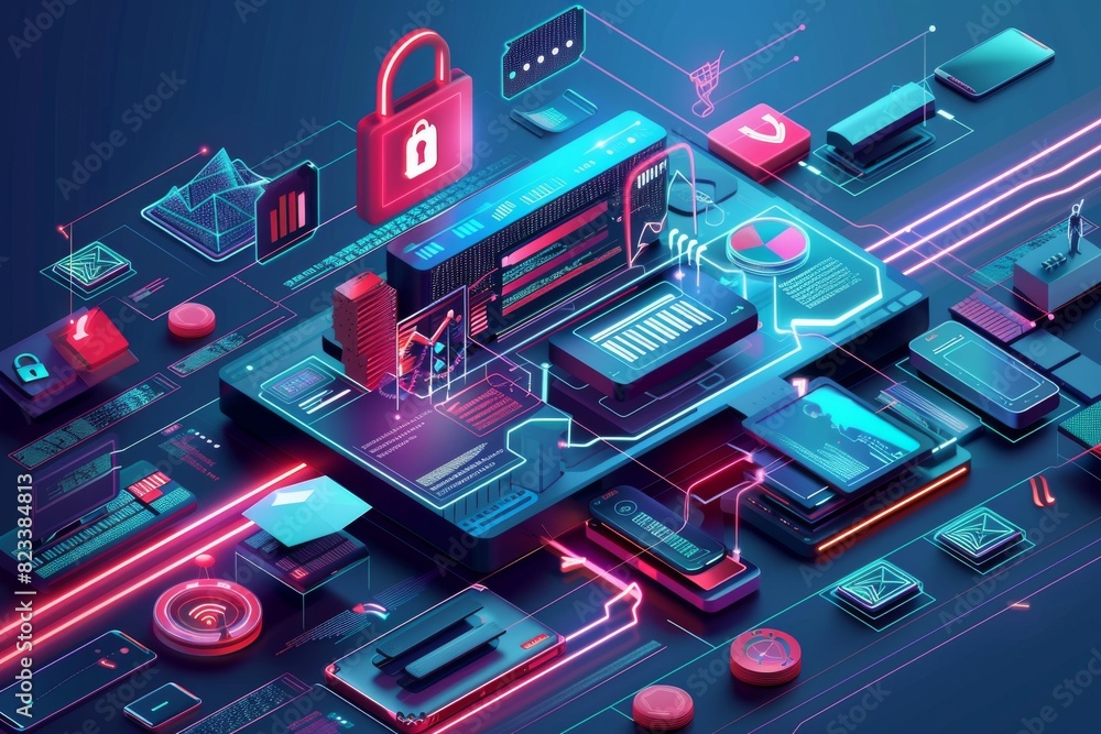Poster advanced digital retail platform with secure transactions and a variety of online shopping options, 
