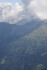 Obraz premium The view from Zitterauer Tisch mountain, Bad Gastein, Austria 
