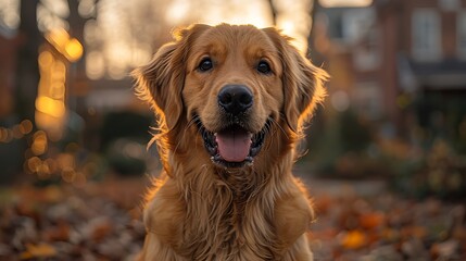 a cozy suburban neighborhood a loyal golden retriever named Max eagerly awaits his owner's return his wagging tail and bright eyes reflecting his boundless enthusiasm and unwavering loyalty