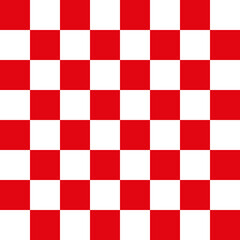 CHESS BOARD IN RED AND WHITE COLORS