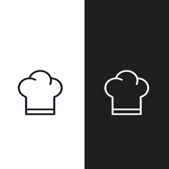 Hat chef icon vector logo design template