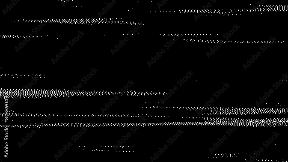 Poster Analog Static Noise Glitch Effect. Digital Pixel Noise. VHS Corrupted Signal. Damaged Error Television Image. Vector illustration.

