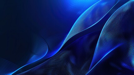 Abstract blue glowing geometric linesblue background. Modern shiny blue circle lines pattern.