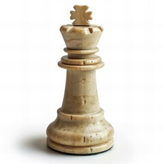 Rook chess piece , isolated on white background , high quality, high resolution