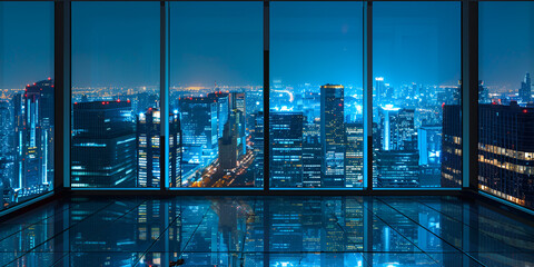 Stunning Night Cityscape from a Skyscraper Interior
Mesmerizing Urban Night View from a Modern High-Rise
Breathtaking Night City View through Skyscraper Windows