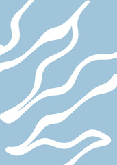 Blue and white abstract background. Blue and white abstract poster.