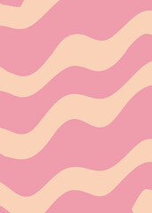 Pink and yellow abstract graphic background. Abstract poster