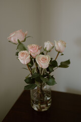 Subtle sophistication meets natural charm in the gentle hues of pink roses