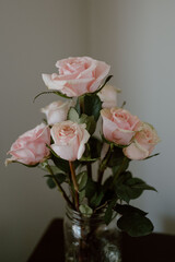 Subtle sophistication meets natural charm in the gentle hues of pink roses