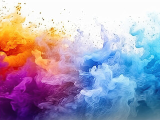 HD abstract background of Colorful fluid smoke effect desktop wallpaper, fluid abstract background, Colorful abstract wallpaper.