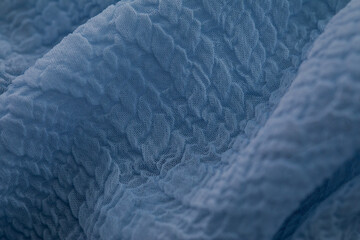 Thick and soft blue blanket