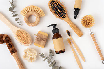 A collection of eco friendly personal care items