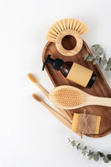 A collection of eco friendly personal care items