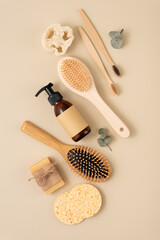 A collection of eco friendly personal care items