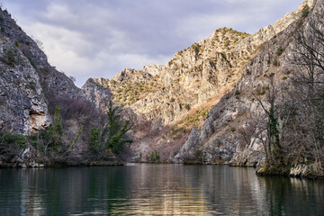Matka canyon lake in Northern Macedonia