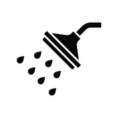 shower icon vector design template simple and clean