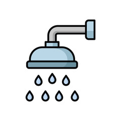 shower icon vector design template simple and clean