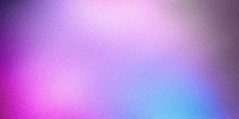 Ultra-wide grainy gradient blur in multicolored light purple lilac neon pink blue azure gray. Abstract multicolor background, ideal for design, banners, wallpapers, templates, posters, and desktops