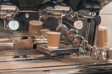 Barista coffee service concept.