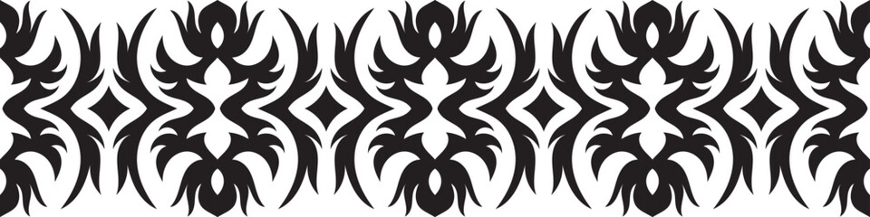 Ethnic border ornament pattern. Geometric oriental seamless pattern. Vintage element vector illustration. Baroque Floral Aztec tribal. Design for frame, textile, fabric, clothing, carpet, background.