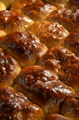 background of baked pies