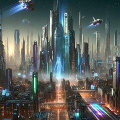 future city landscape
sci-fi city
