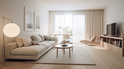sleek blurred modern apartment interior
