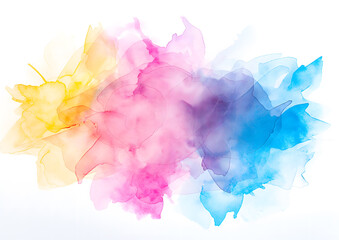 Fototapeta premium Colorful Abstract Watercolor Smoke Cascade Background
