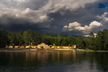 Obraz premium historical swimming area in the new